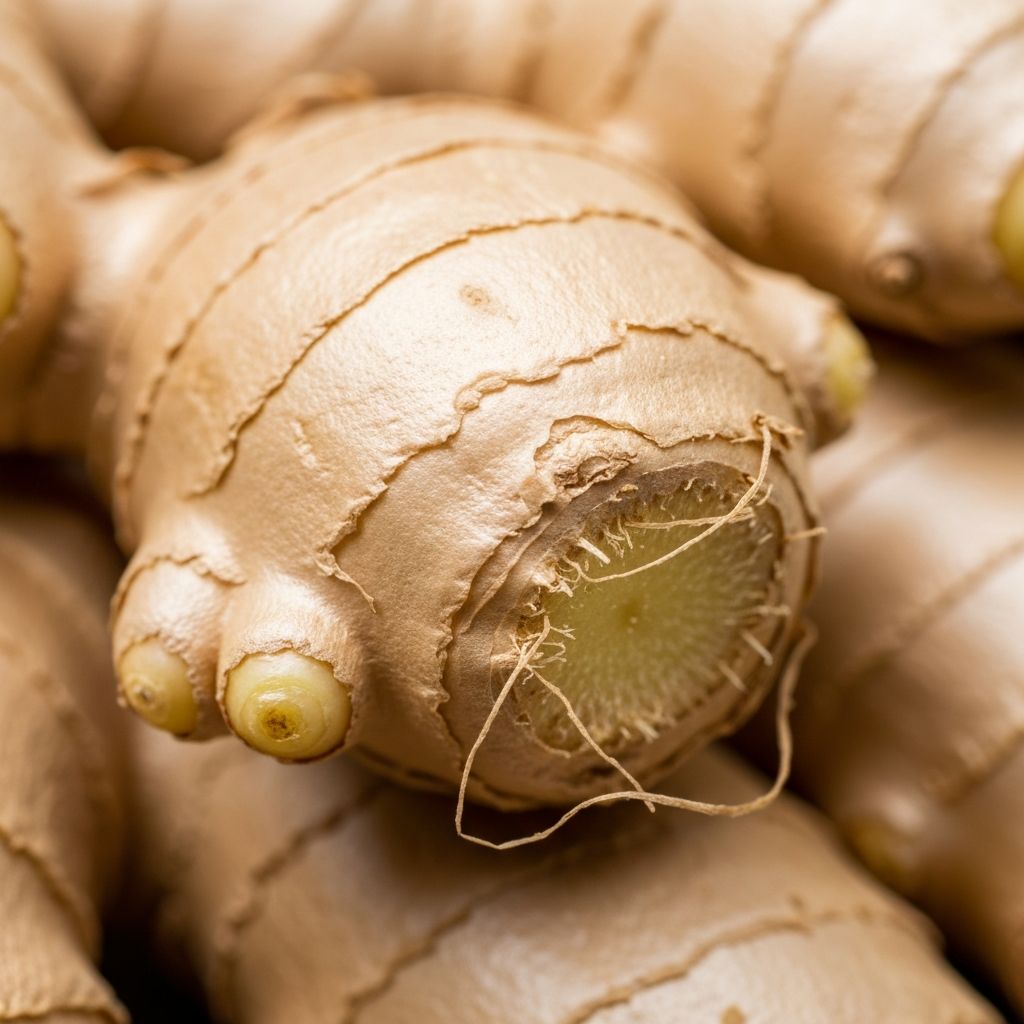 Ginger root macro detail